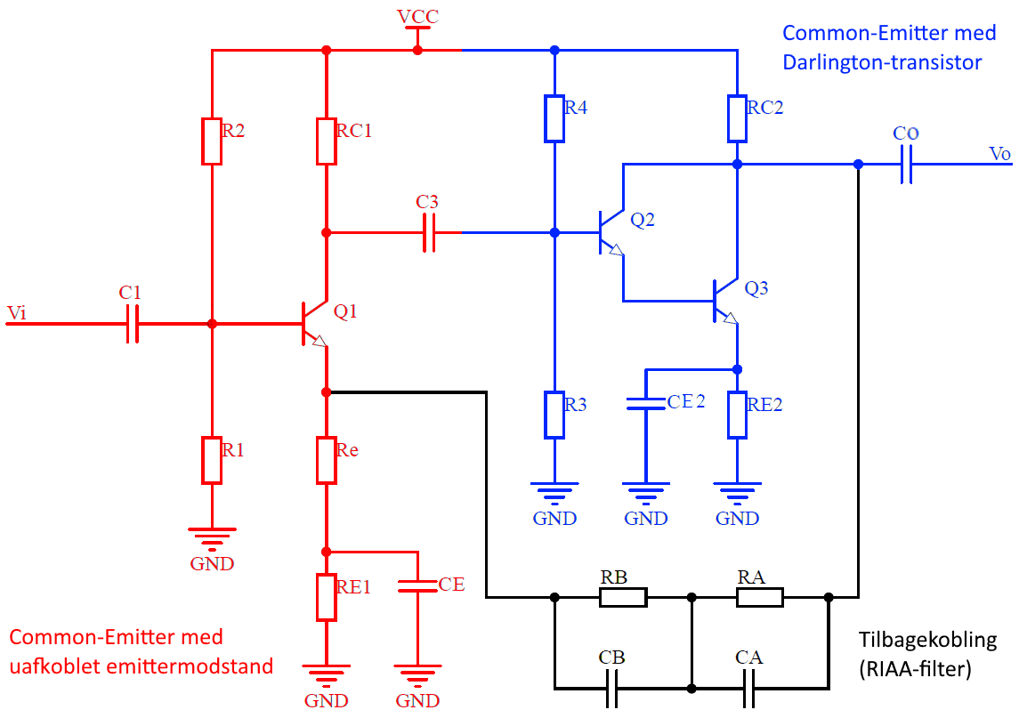 RIAA preamplifier circuit